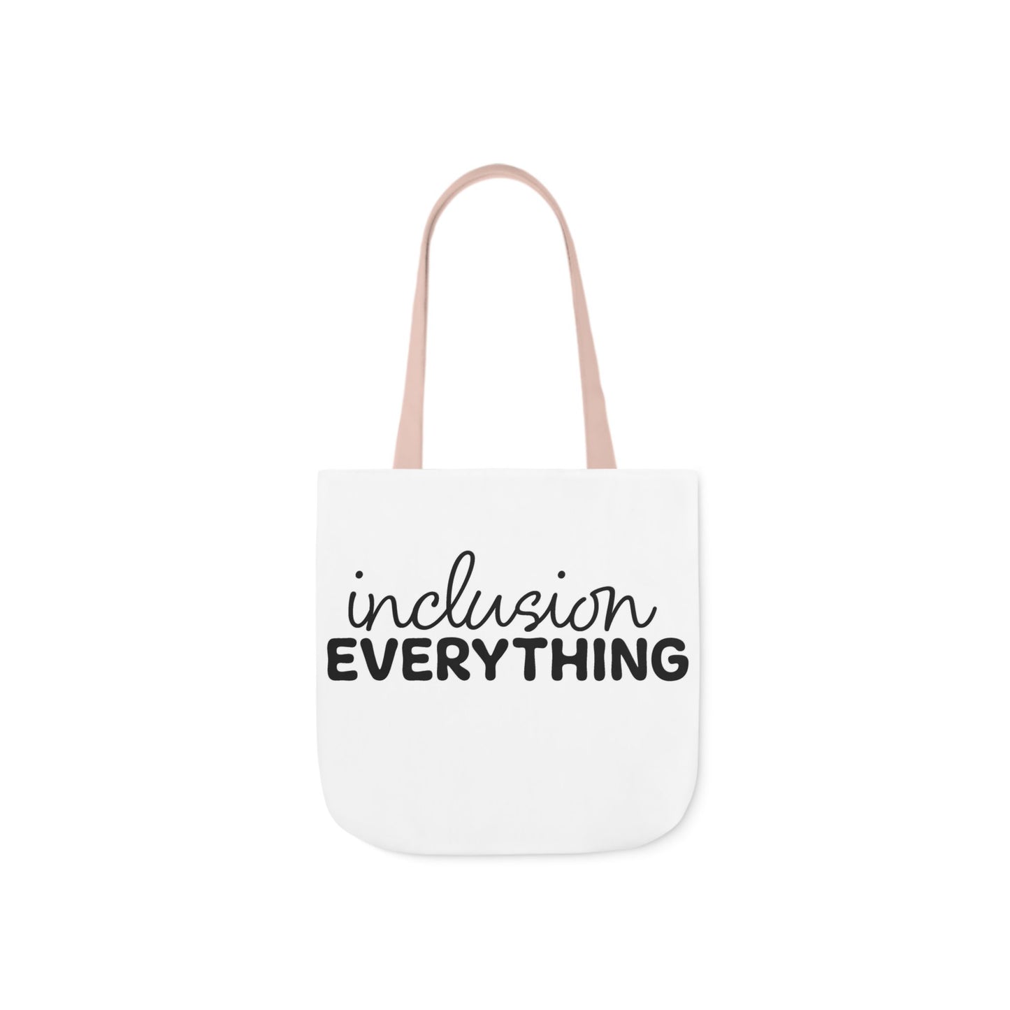Inclusion Everything Canvas Tote Bag with Colorful Straps