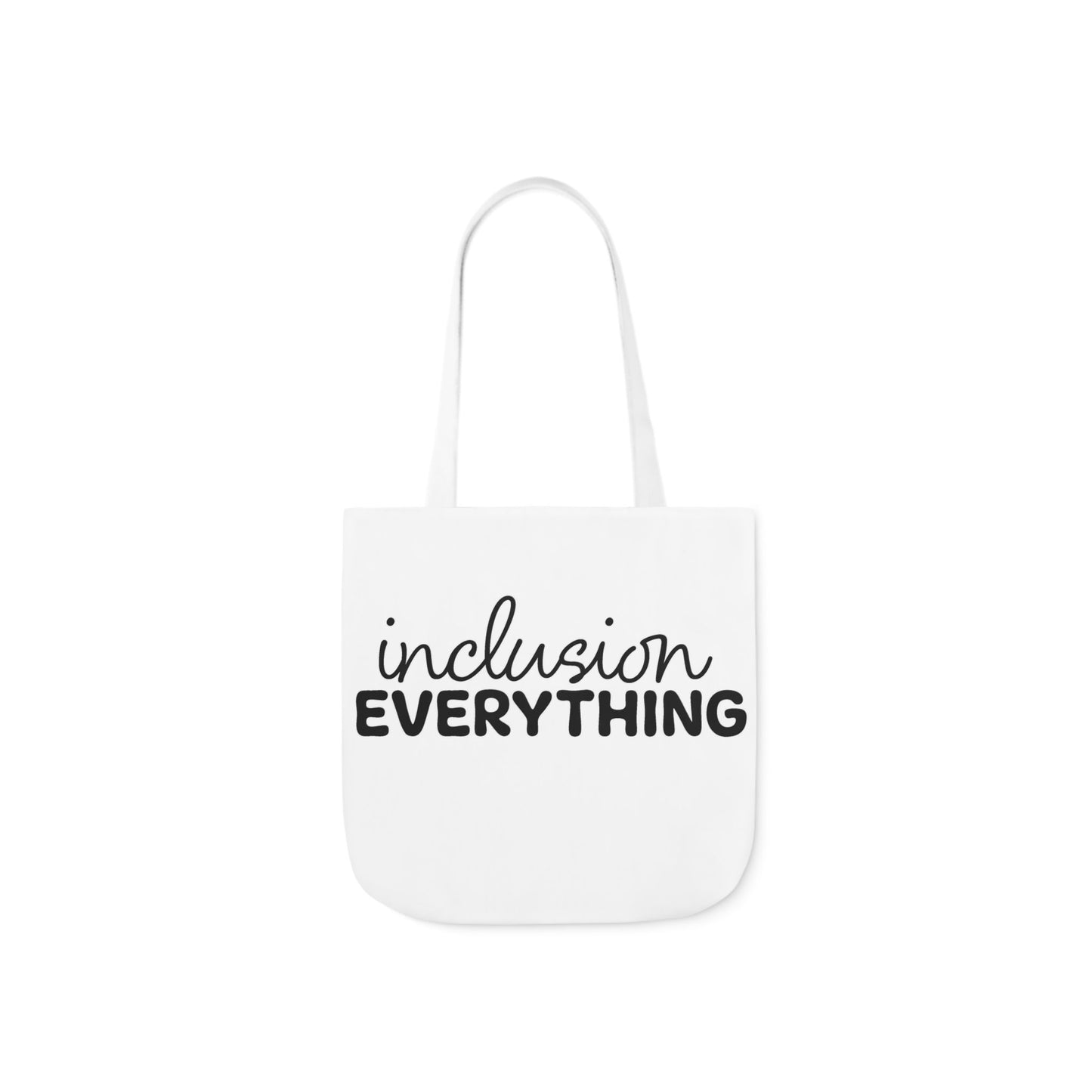 Inclusion Everything Canvas Tote Bag with Colorful Straps