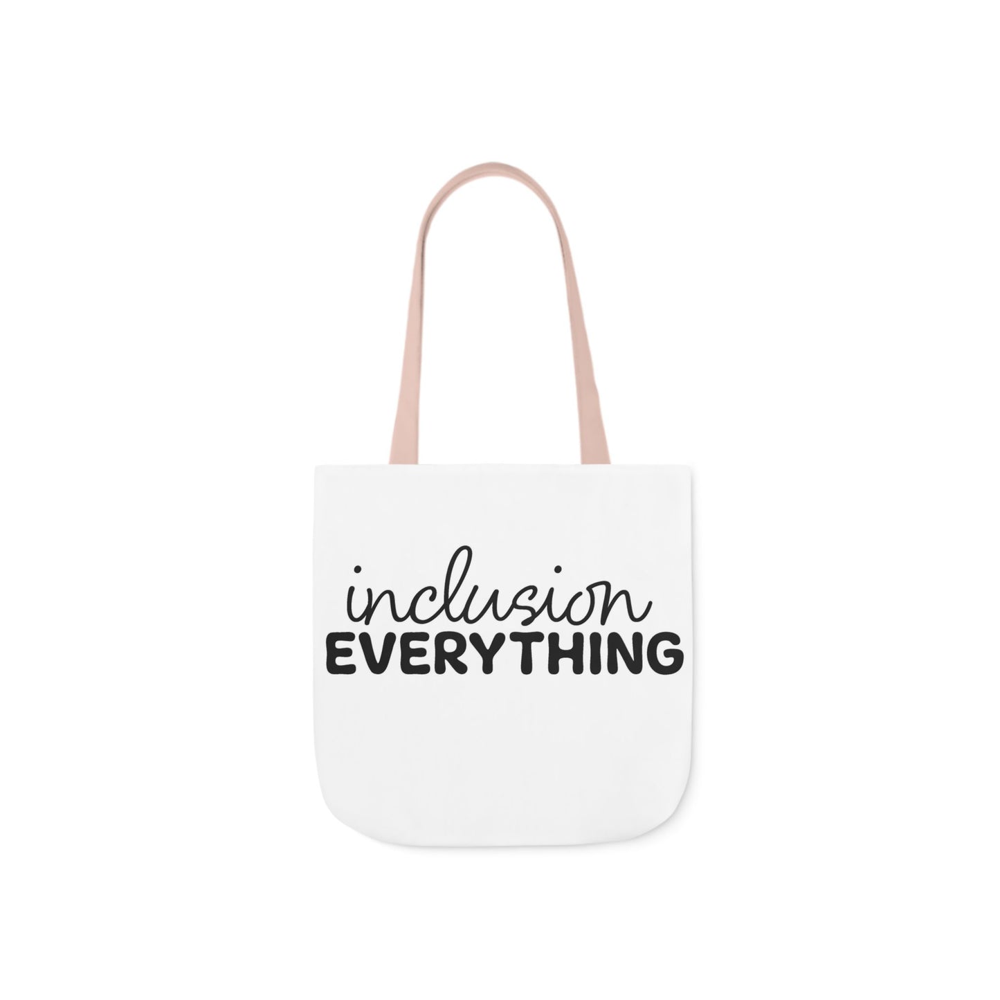 Inclusion Everything Canvas Tote Bag with Colorful Straps