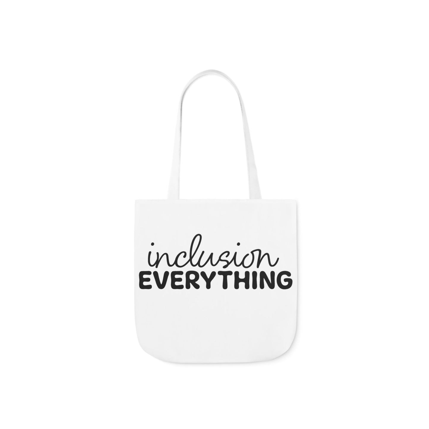 Inclusion Everything Canvas Tote Bag with Colorful Straps